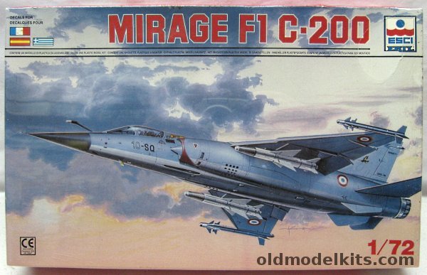 ESCI 1/72 Mirage F1 C-200 - France EC 1/10 'Valois'  / Spain 462nd Sq / Greece No. 336 Sq (F-1), 9061 plastic model kit